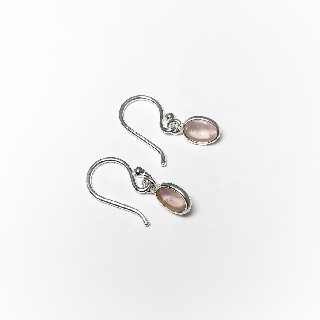 Rose Quartz Dangle Earrings