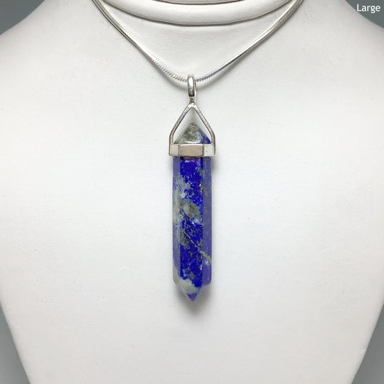 Lapis Lazuli Double Terminated Point Pendant