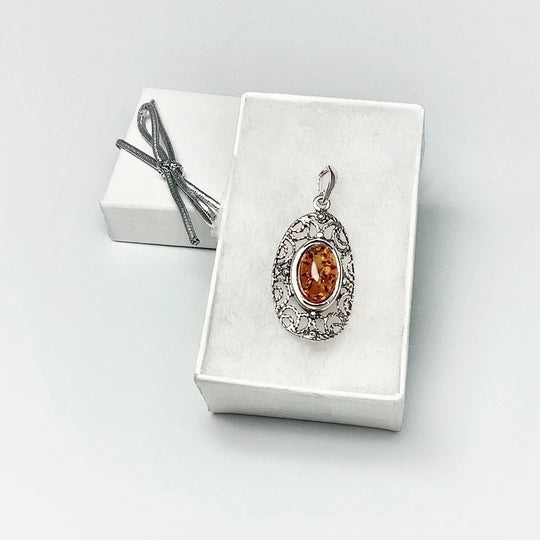 Cognac Amber Pendant