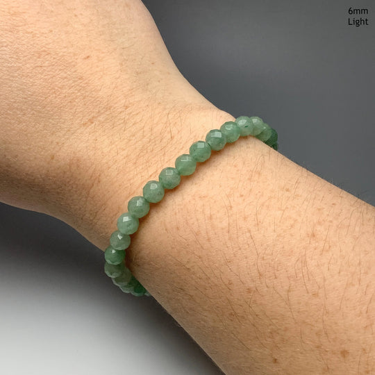 Green Aventurine Faceted Beaded Bracelet