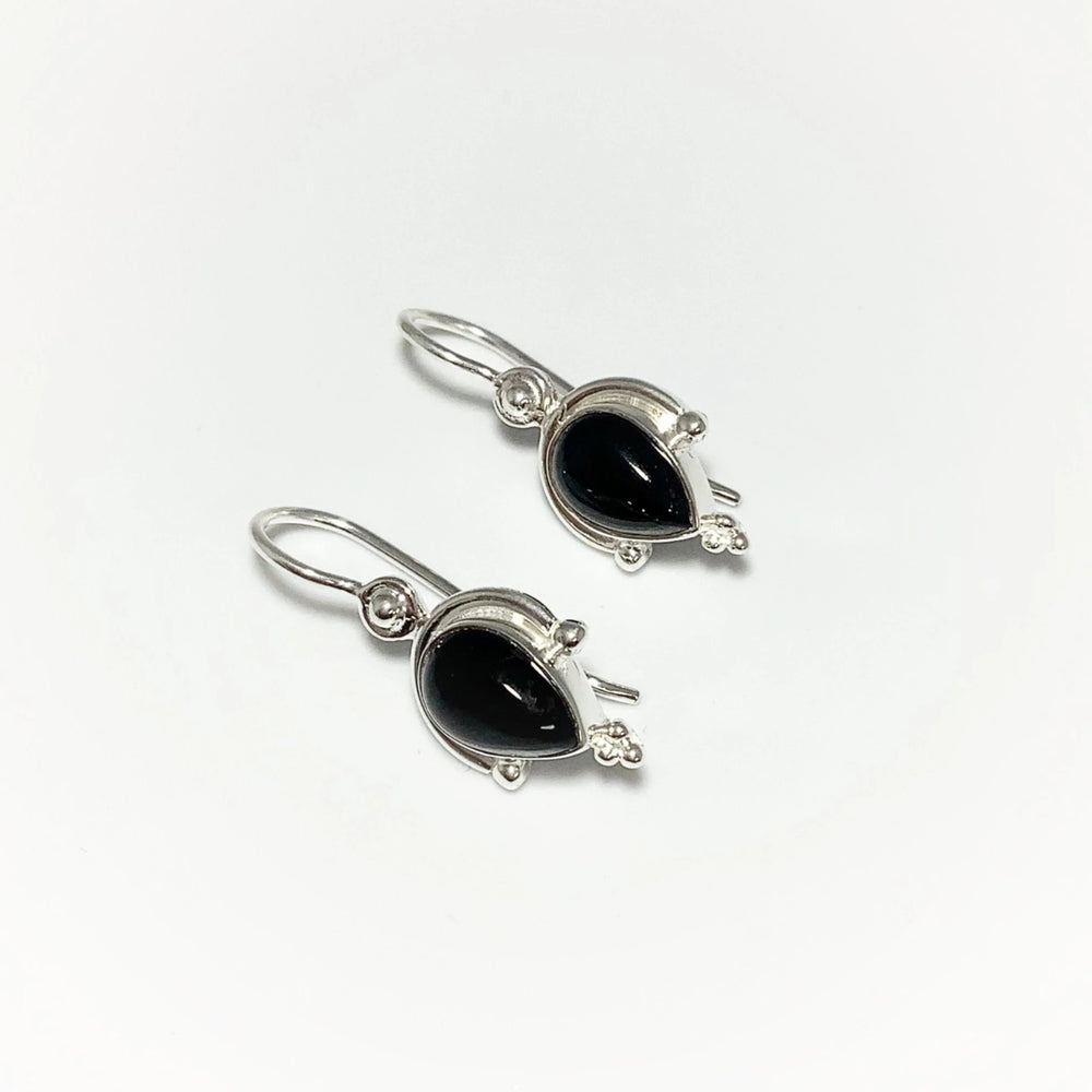 Black Onyx Dangle Earrings