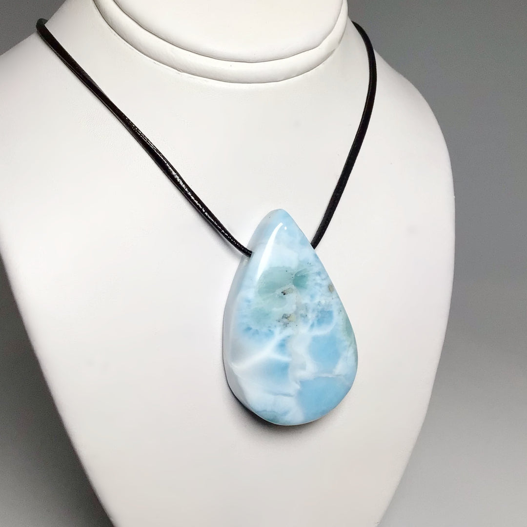 Larimar Drilled Pendant