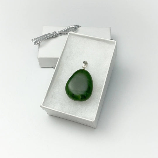 Canadian Jade Teardrop Pendant