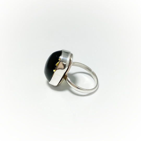 Amber Cameo Ring