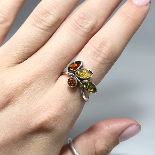 Mixed Amber Ring