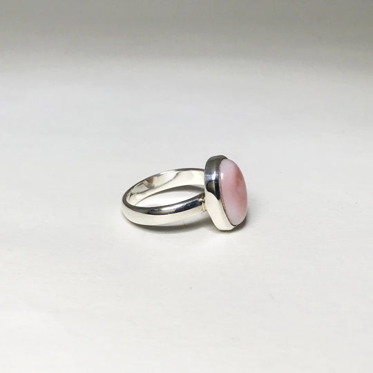 Pink Peruvian Opal Ring