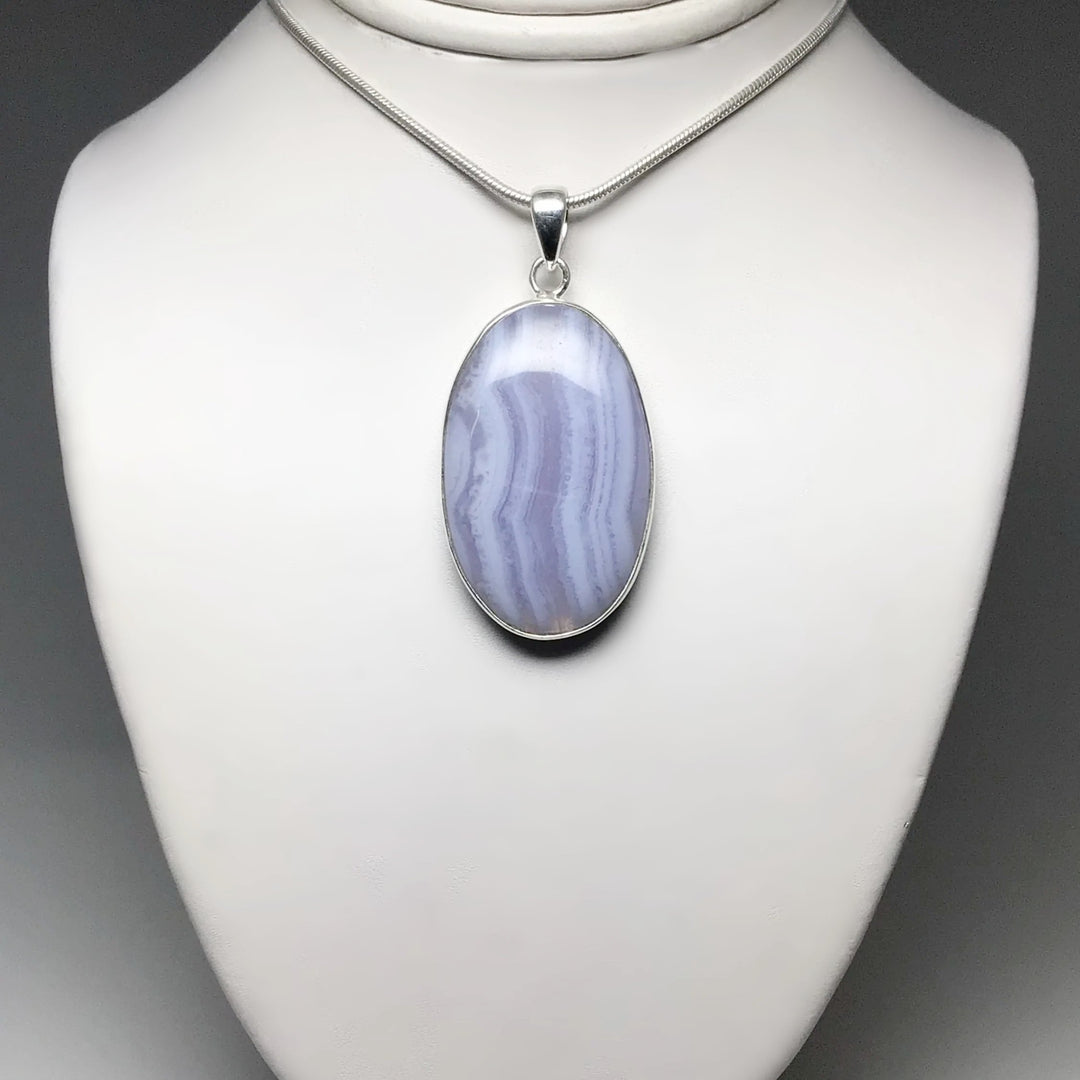 Blue Lace Agate Pendant