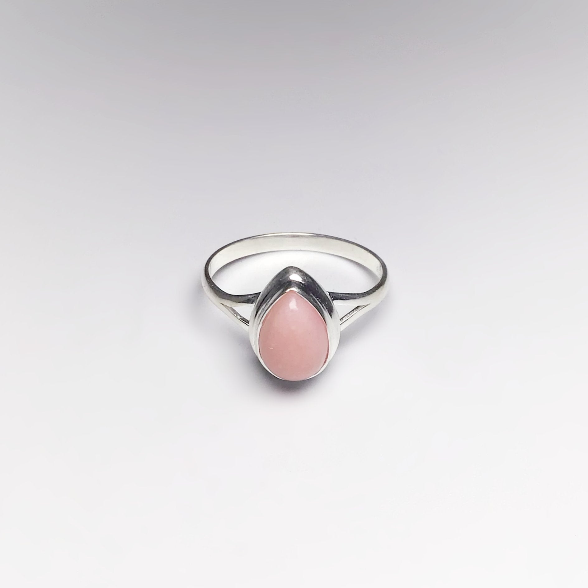 Pink Peruvian Opal Ring