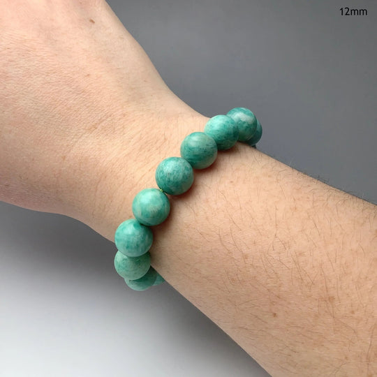 Striped Amazonite Beaded Bracelet