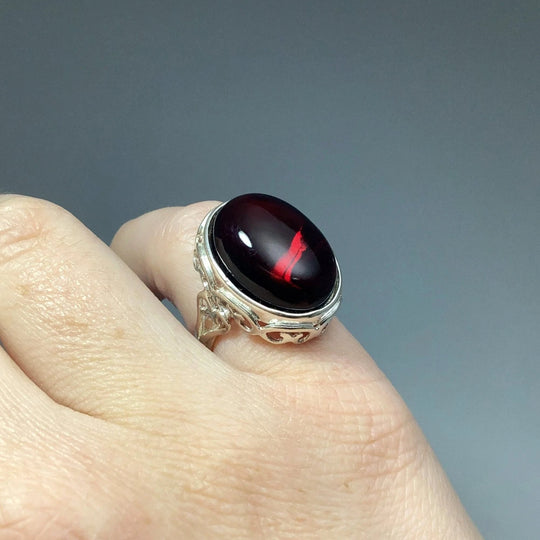 Cherry Amber Ring