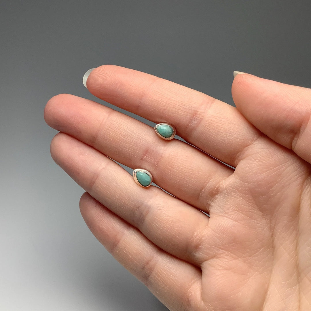 Amazonite Stud Earrings