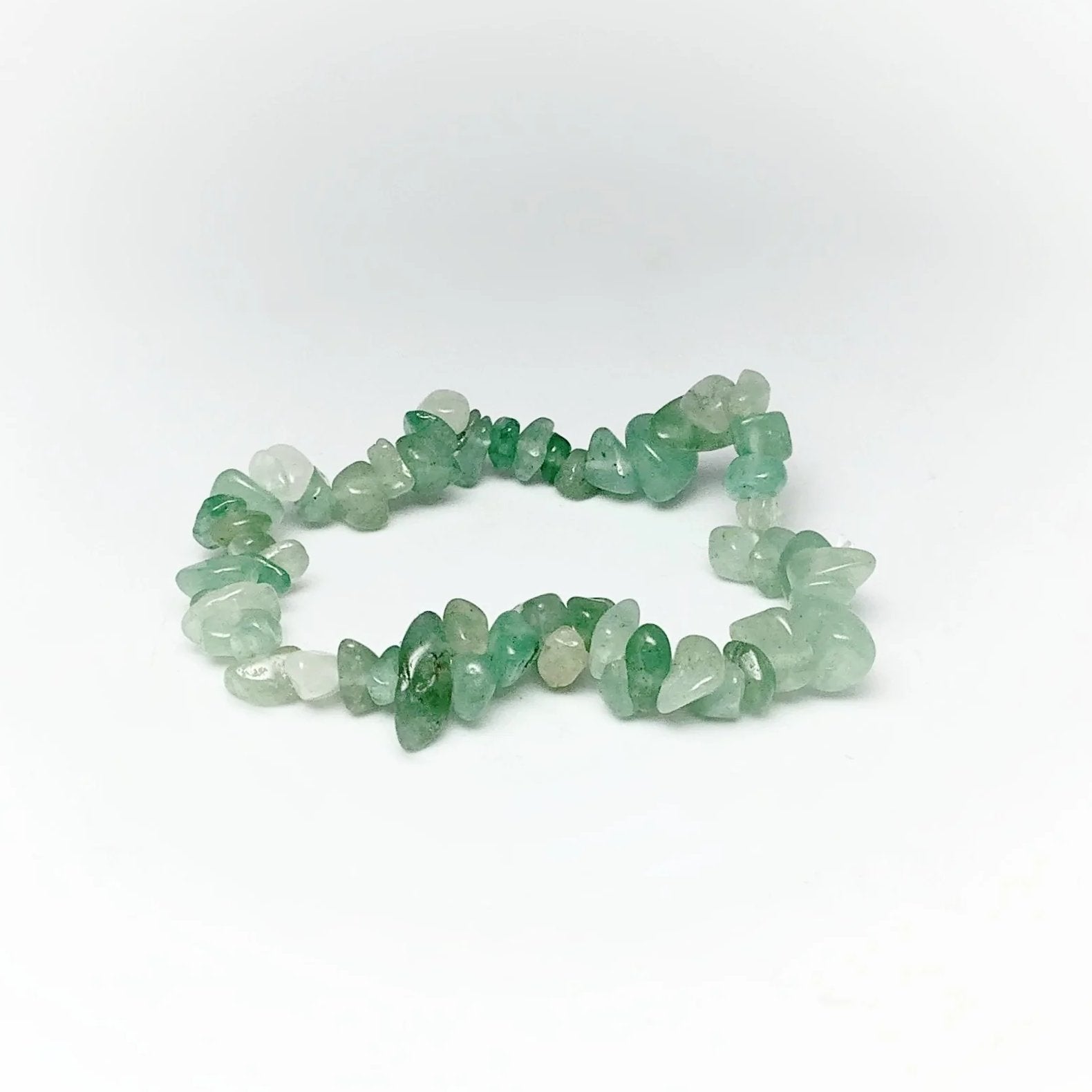 Green Aventurine Chip Beaded Bracelet