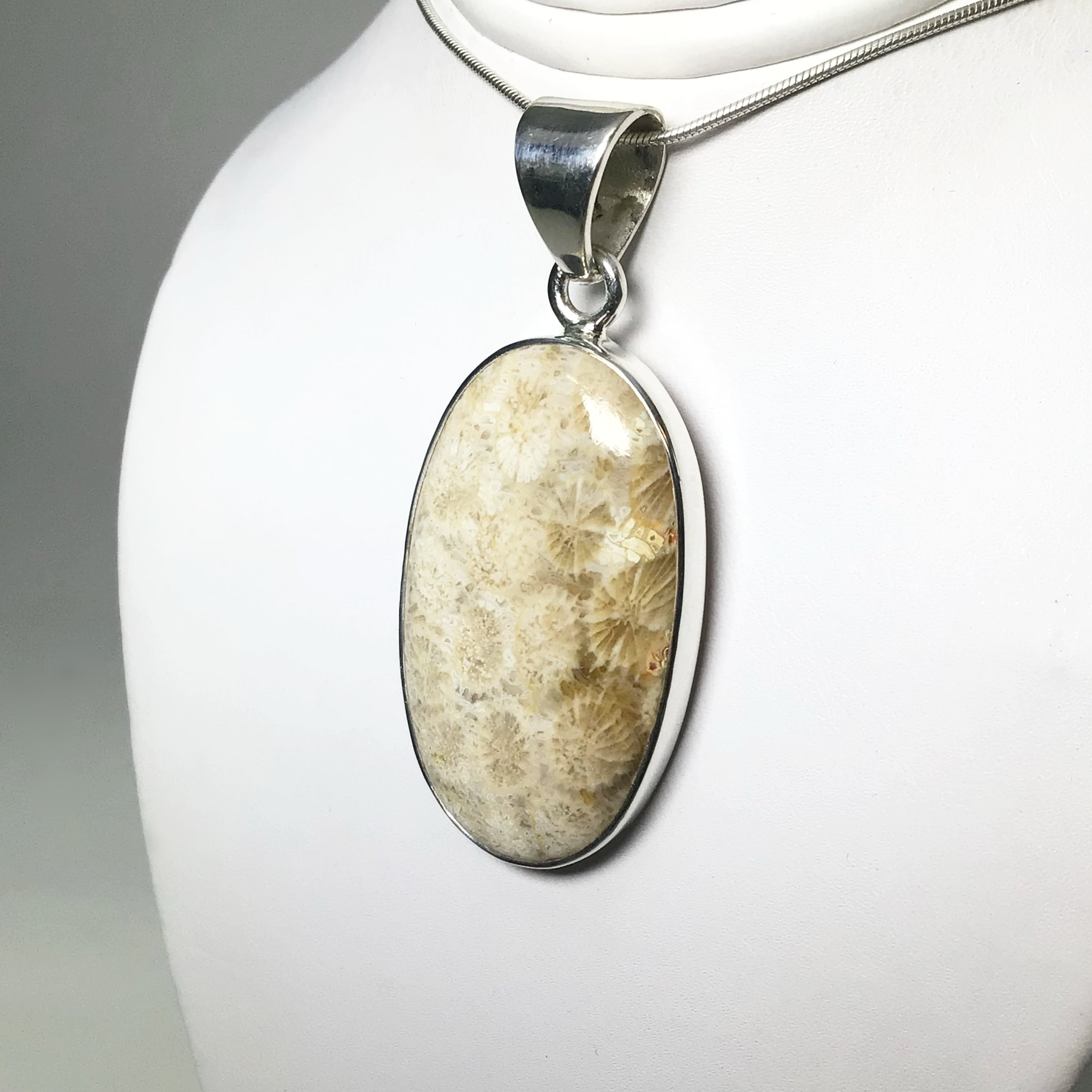 Fossilized Coral Pendant