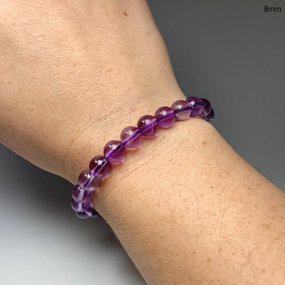 Amethyst Beaded Bracelet - High Quality