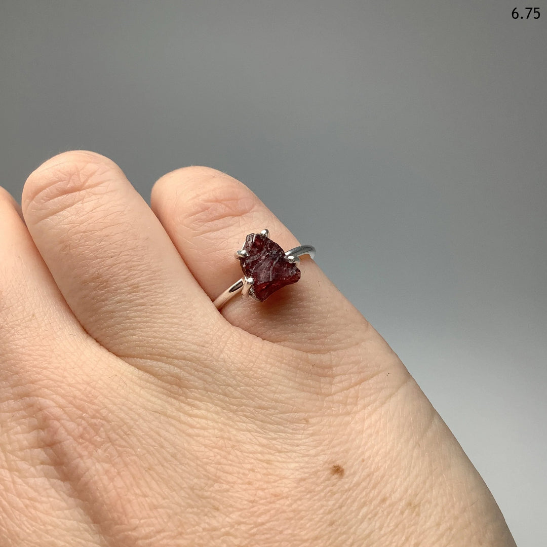 Raw Garnet Ring