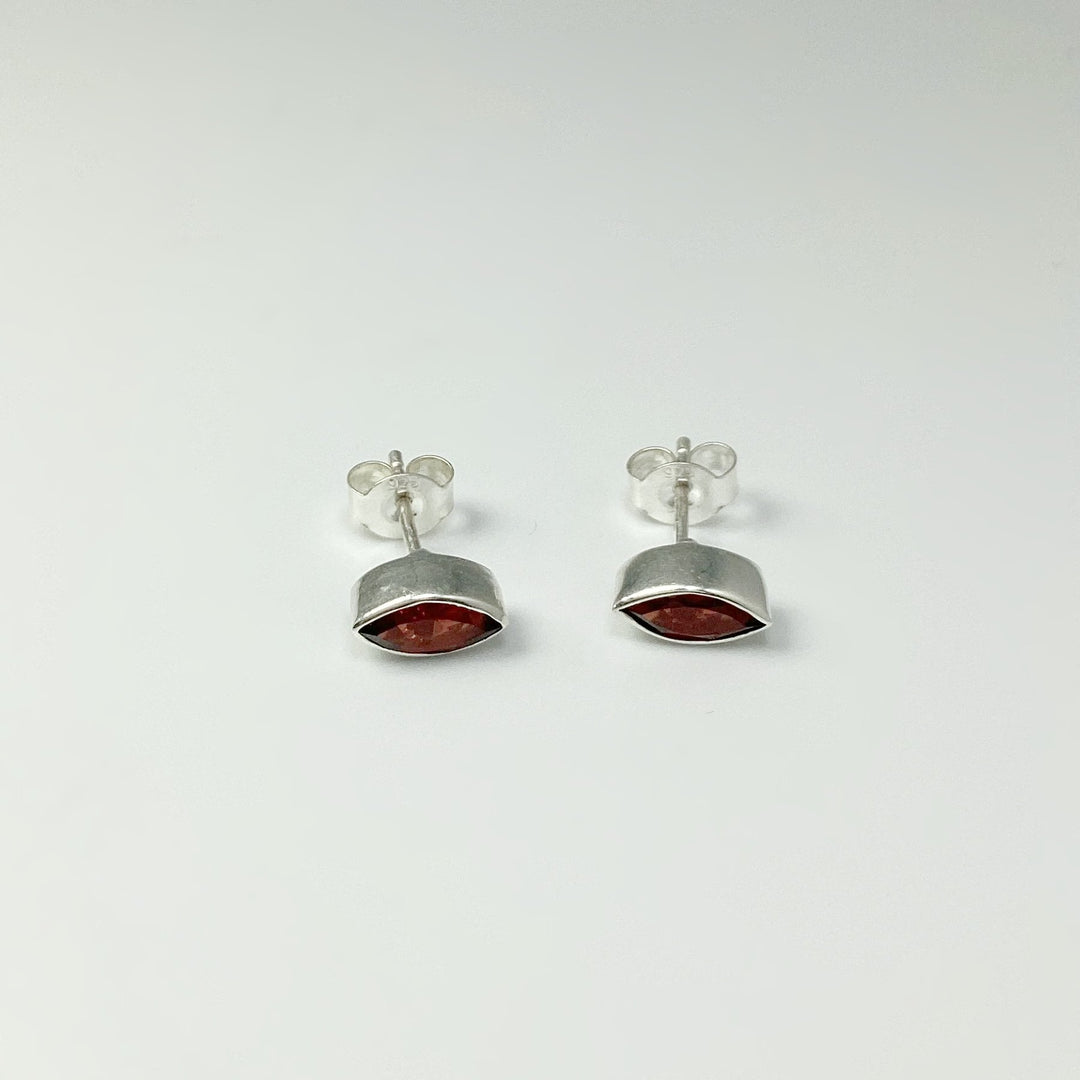 Garnet Stud Earrings