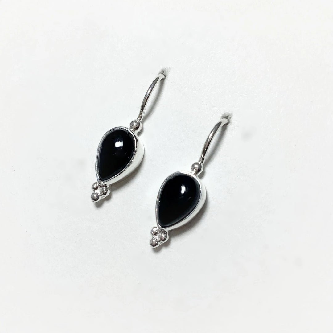 Black Onyx Dangle Earrings