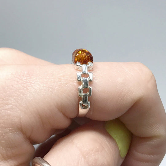 Cognac Amber Ring