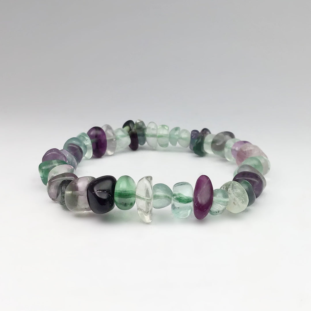 Fluorite Chip Beaded Bracelet