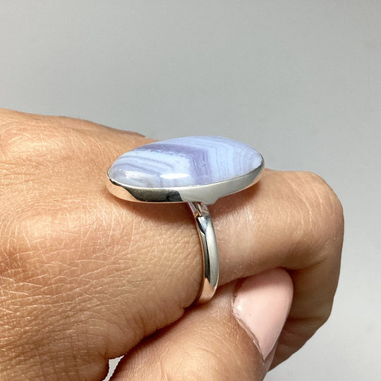 Blue Lace Agate Ring