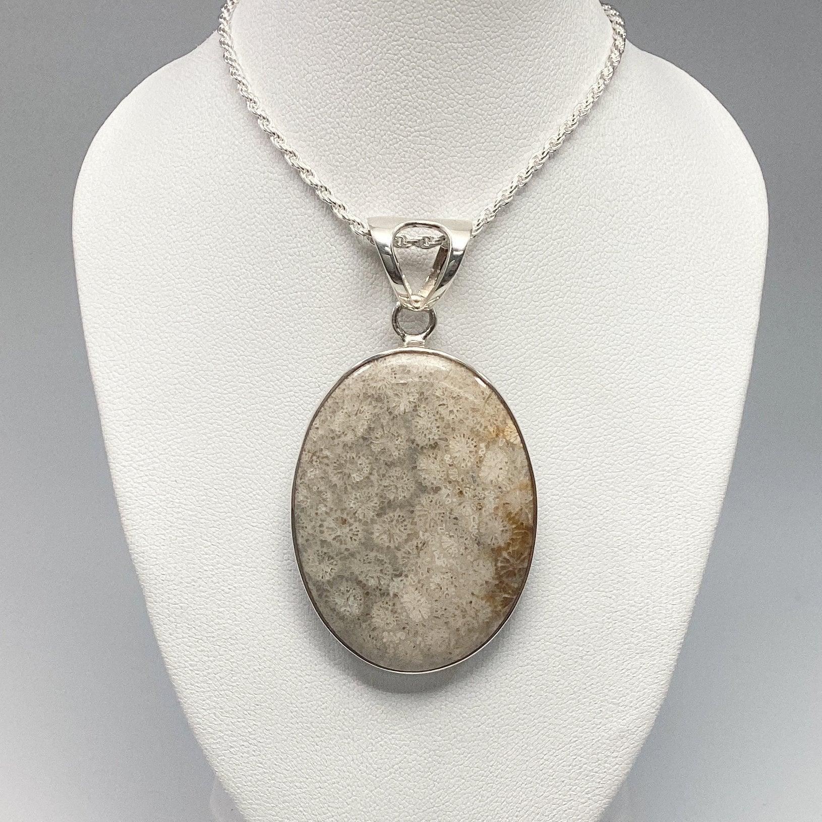 Fossilized Coral Pendant