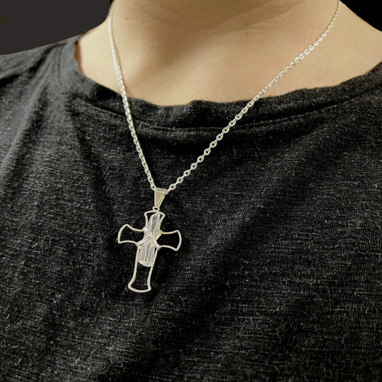 Quartz Cross Necklace