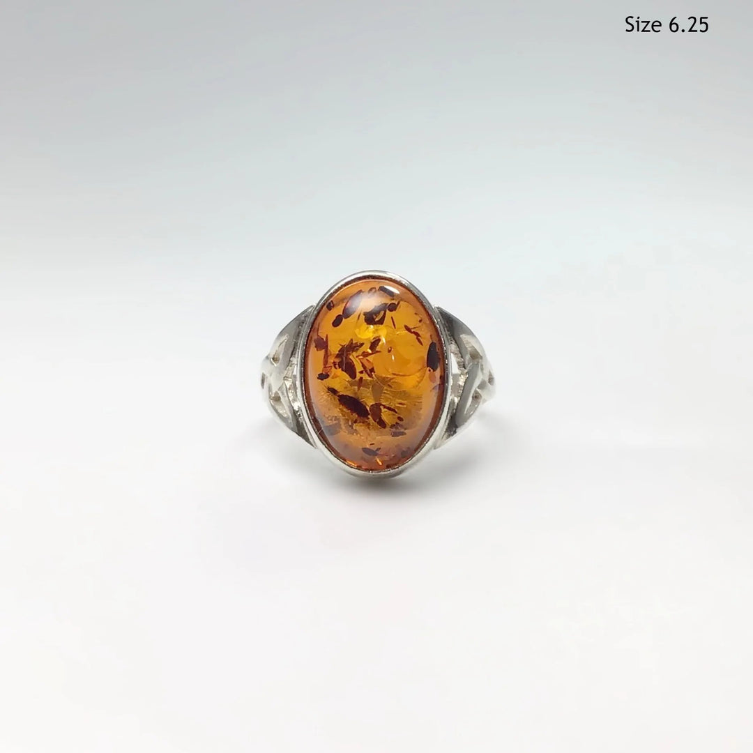 Cognac Amber Ring