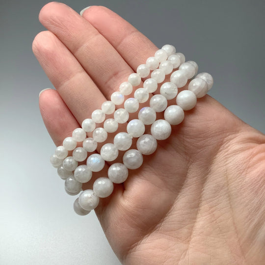 Moonstone Beaded Bracelet