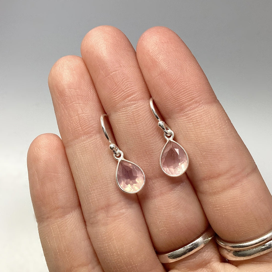 Rose Quartz Dangle Earrings