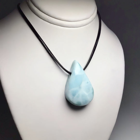 Larimar Drilled Pendant