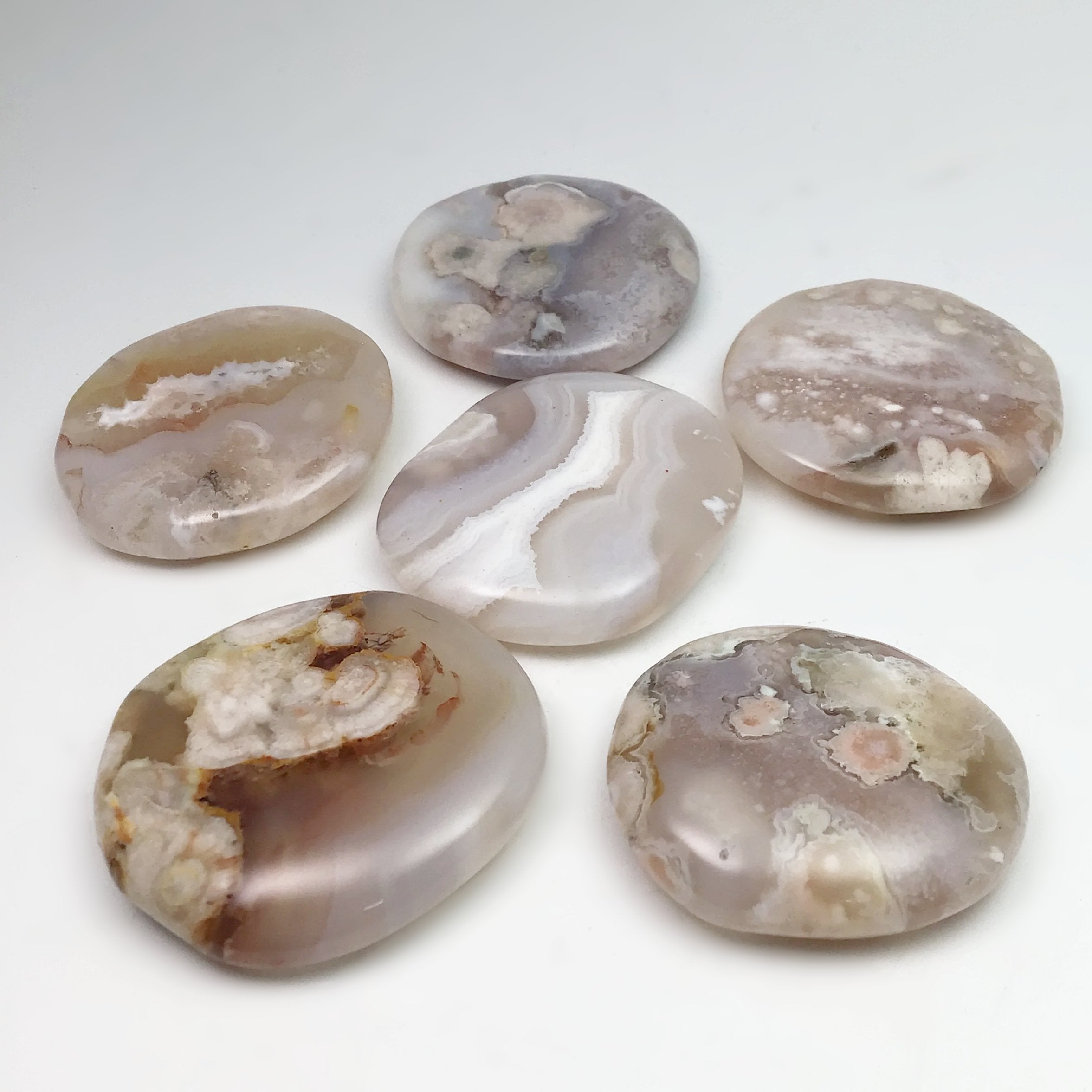 Flower Agate Touch Stone at $39 Each