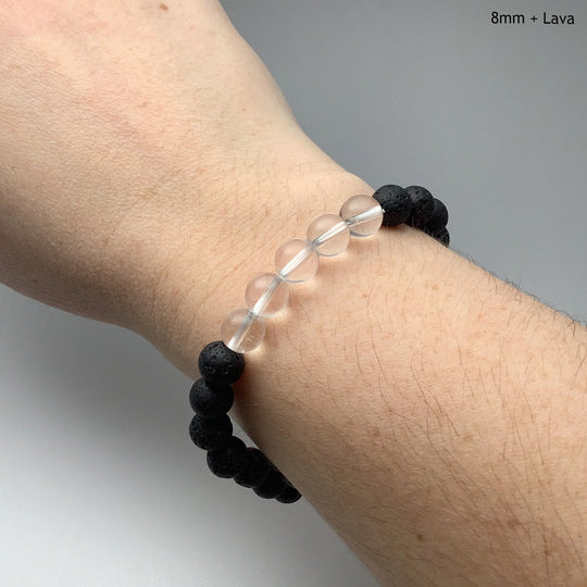 Clear Quartz Beaded Bracelet