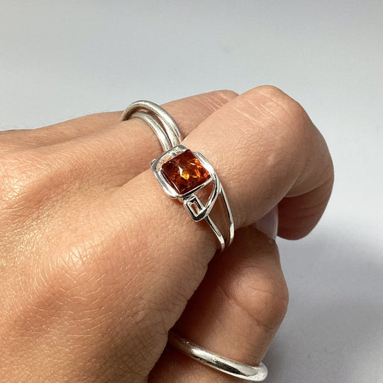 Cognac Amber Ring