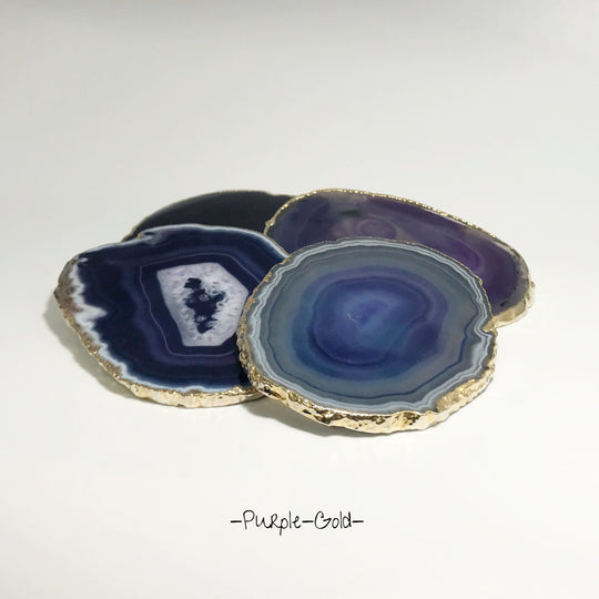 Agate Coasters - Set of 4