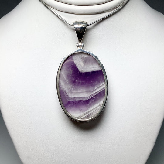 Chevron Amethyst Pendant