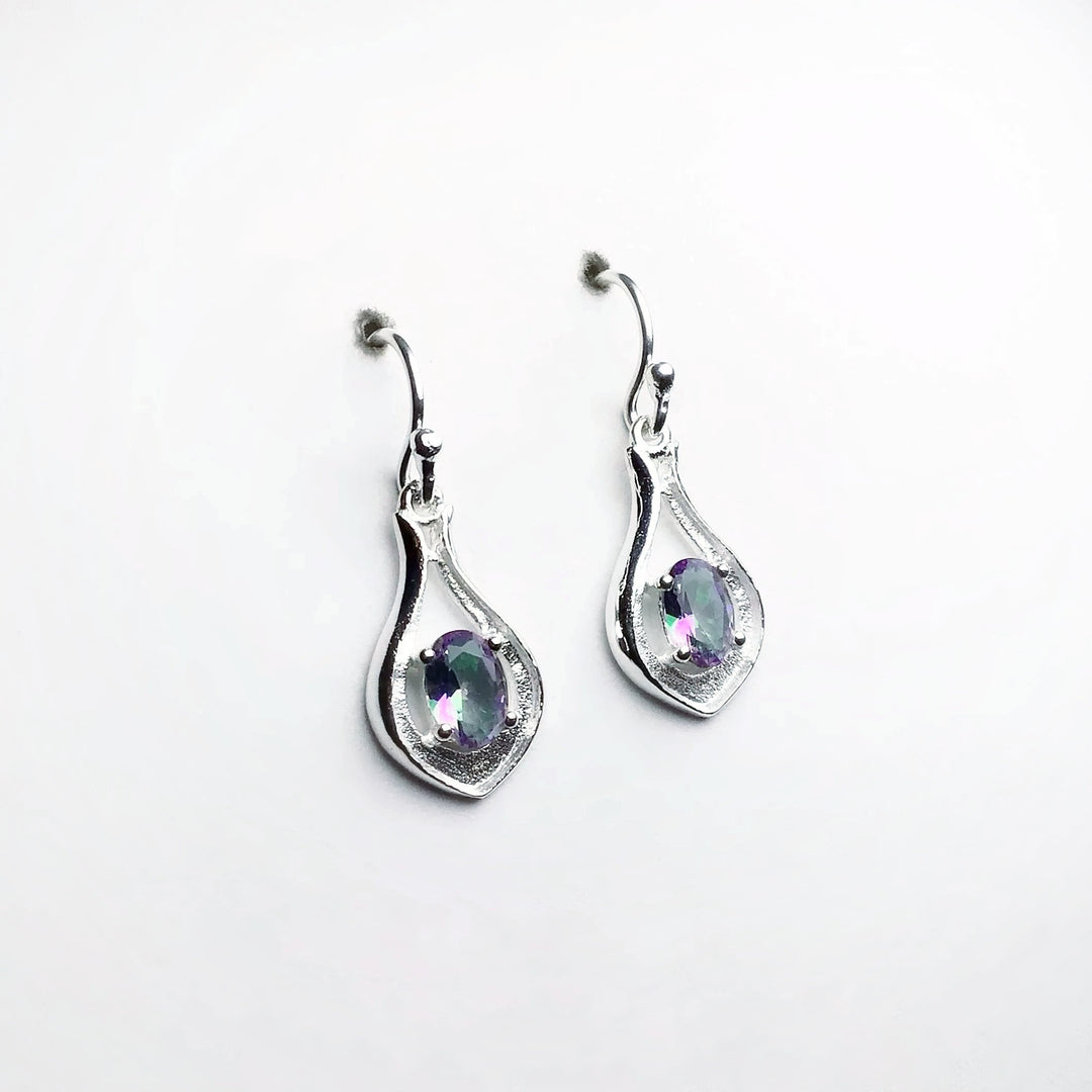 Mystic Topaz Dangle Earrings