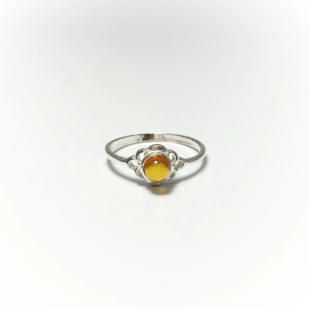 Cognac Amber Ring - Small Sizes