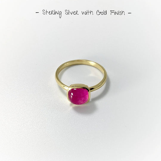 Pink Jade Ring