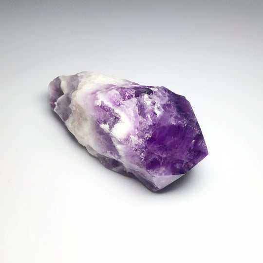 Rough Chevron Amethyst Point