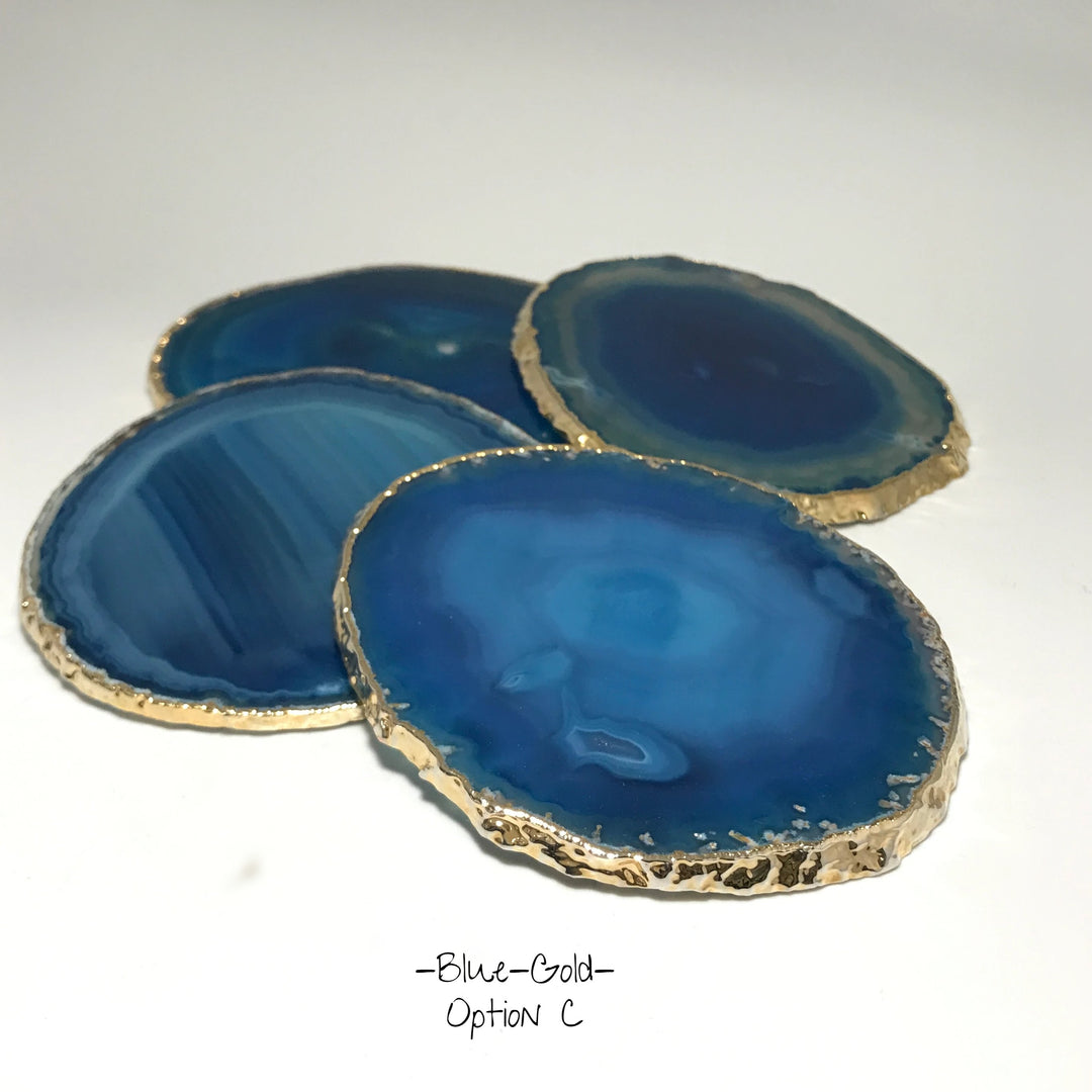 Agate Coasters - Set of 4