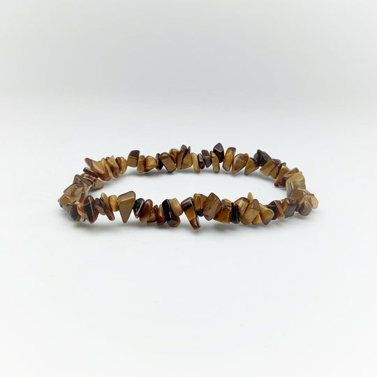 Tiger Eye Chip Beaded Bracelet