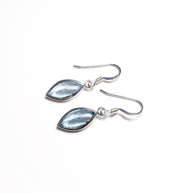 Blue Topaz Dangle Earrings