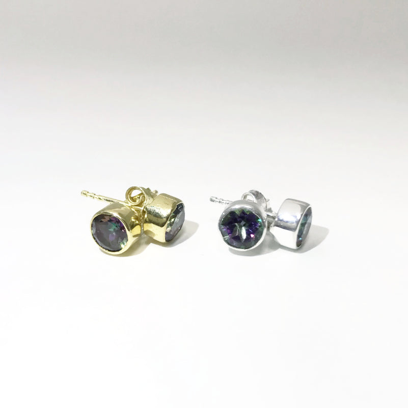 Mystic Topaz Stud Earrings