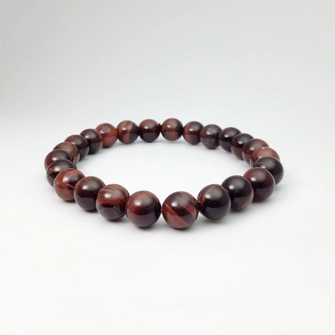 Red Tiger Eye Beaded Bracelet