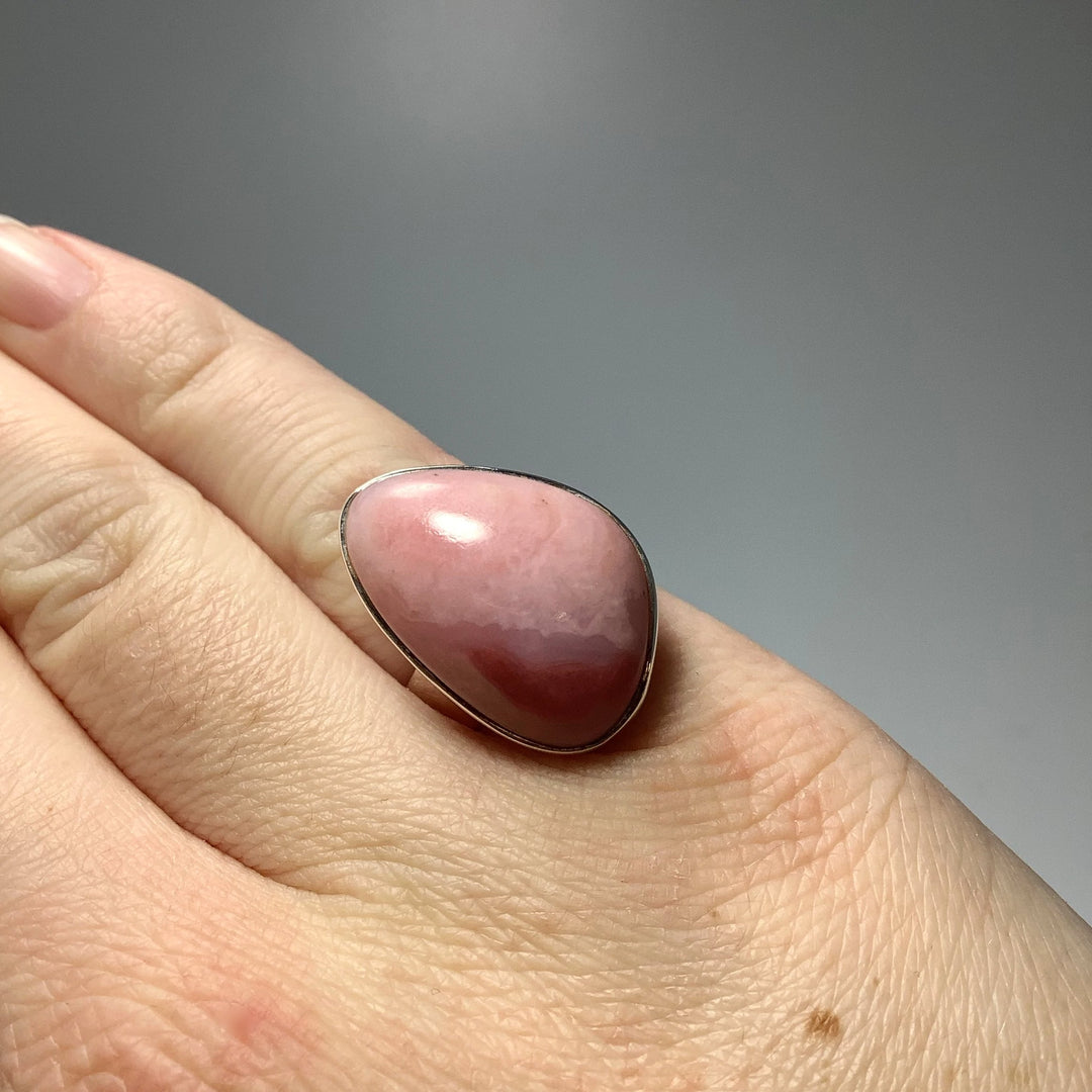 Pink Peruvian Opal Ring