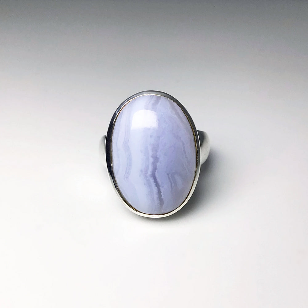 Blue Lace Agate Ring