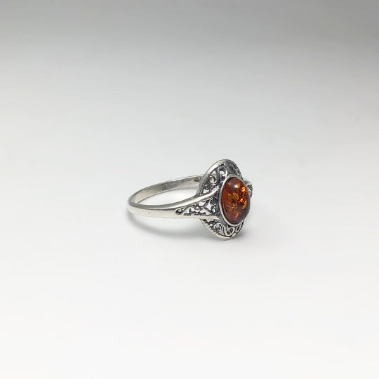 Cognac Amber Ring