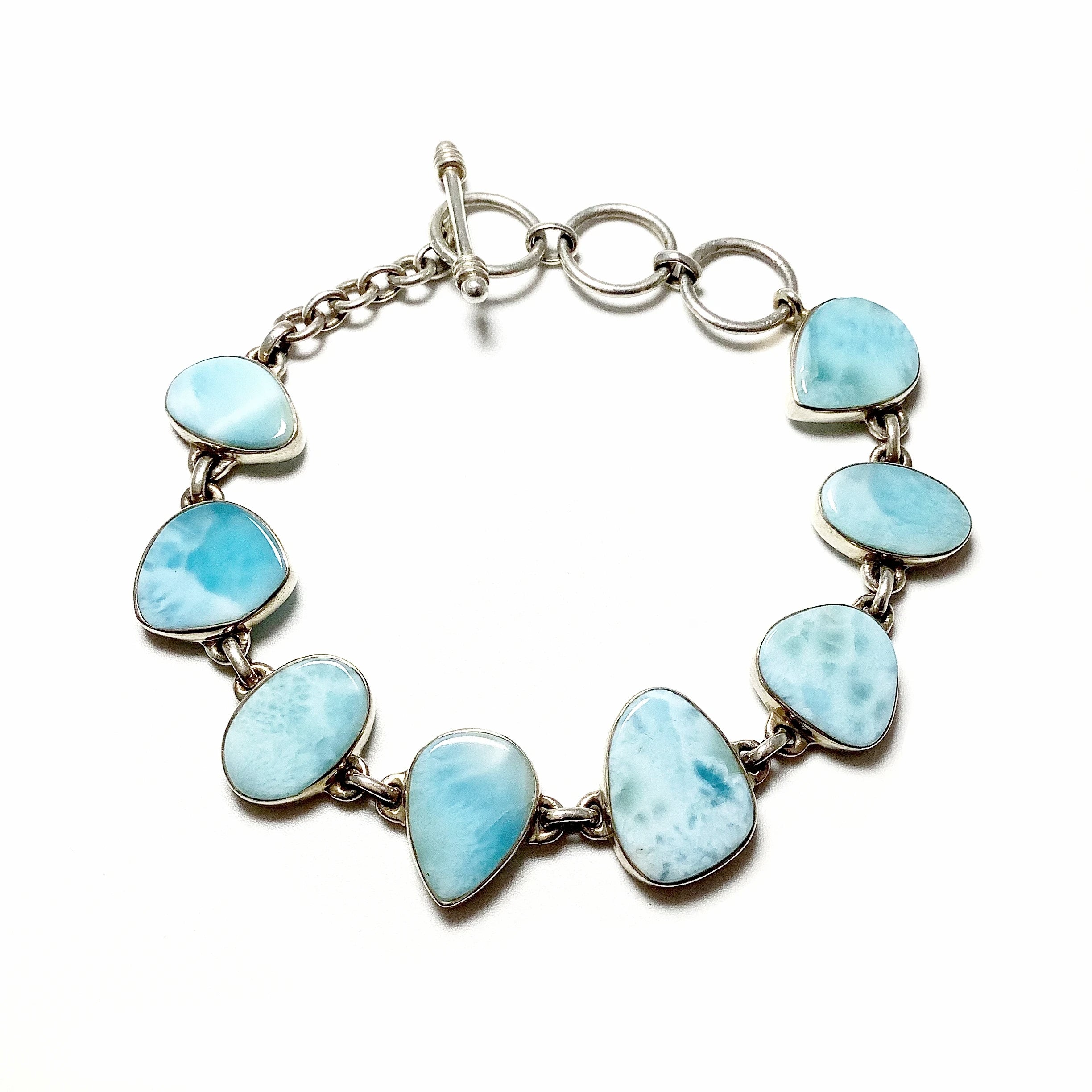 Larimar Sterling Silver Bracelet