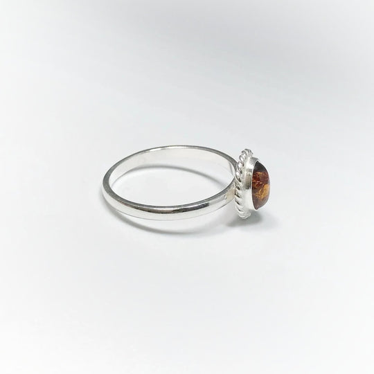 Cognac Amber Ring