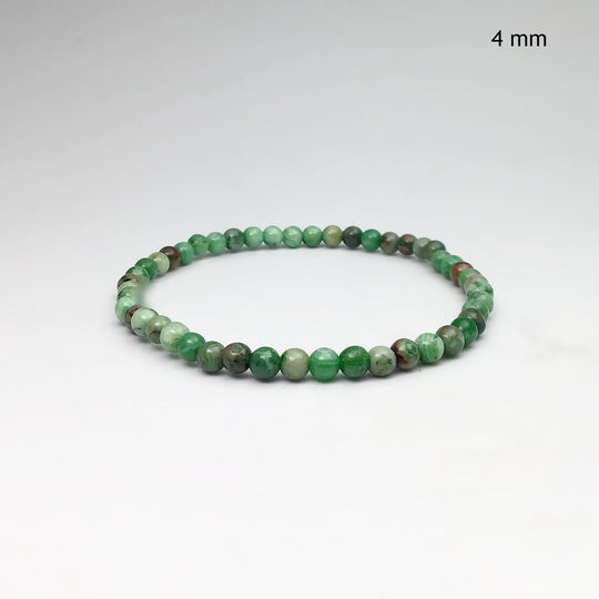 Green Crazy Lace Agate Beaded Bracelet